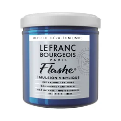 LEFRANC BOURGEOIS Flashe vinylfärg 125 ml Cerulean Blue Hue / Electric Blue 065/032