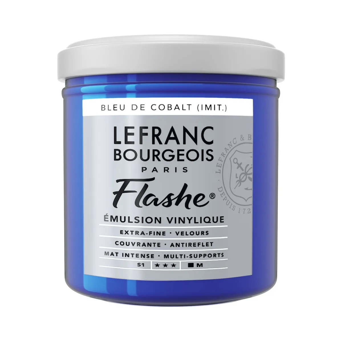 LEFRANC BOURGEOIS Flashe vinylfärg 125 ml Cobalt Blue Hue 064 | Övriga Färger