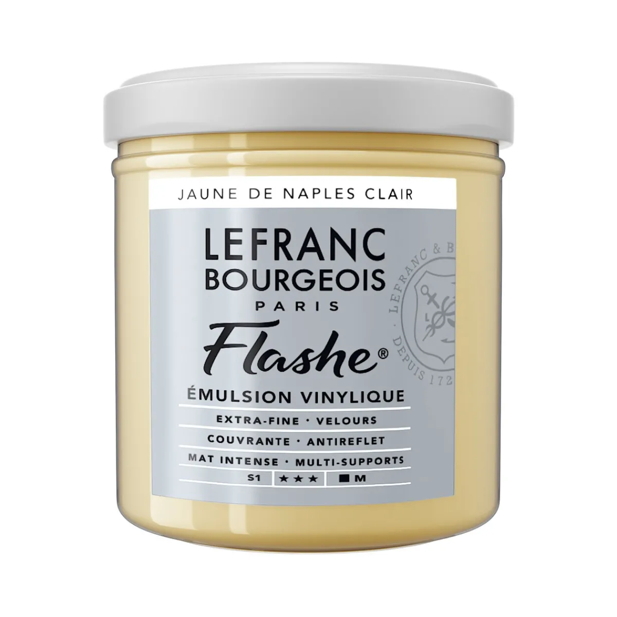 LEFRANC BOURGEOIS Flashe vinylfärg 125 ml Naples Yellow Light 887