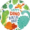 Barn Amscan Folieballong Ø45 cm – dinosaurierna önskar Happy dino birthday!