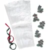 Panduro Hobby Folierade presentpåsar kit 6 st. 13×48×9 cm, 6 svamp-tags och 2×2 m satinband | Presentpåsar