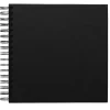 Panduro Hobby Fotoalbum med spiralbindning, 22×22 cm, svart, 25 svarta ark, 225 g/m²