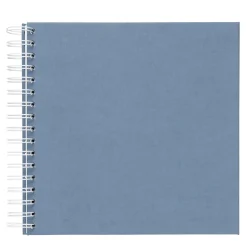 Panduro Hobby Fotoalbum med spiralbindning, 22×22 cm, blå, 25 vita ark, 225 g/m² | Album