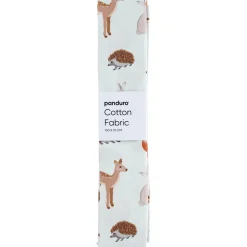 Panduro Hobby Färdigskuren tygbit 100×70 cm – mintgrön med djurmotiv