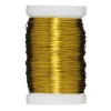 Panduro Hobby Förtennad metalltråd guldfärgad, längd 125 meter, Ø0,36 mm