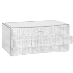 Panduro Hobby Förvaring för pärlor & smyckesdelar, 3 våningar, 72 fack, 23.5×13×10,5 cm | Förvaringsburkar & Askar