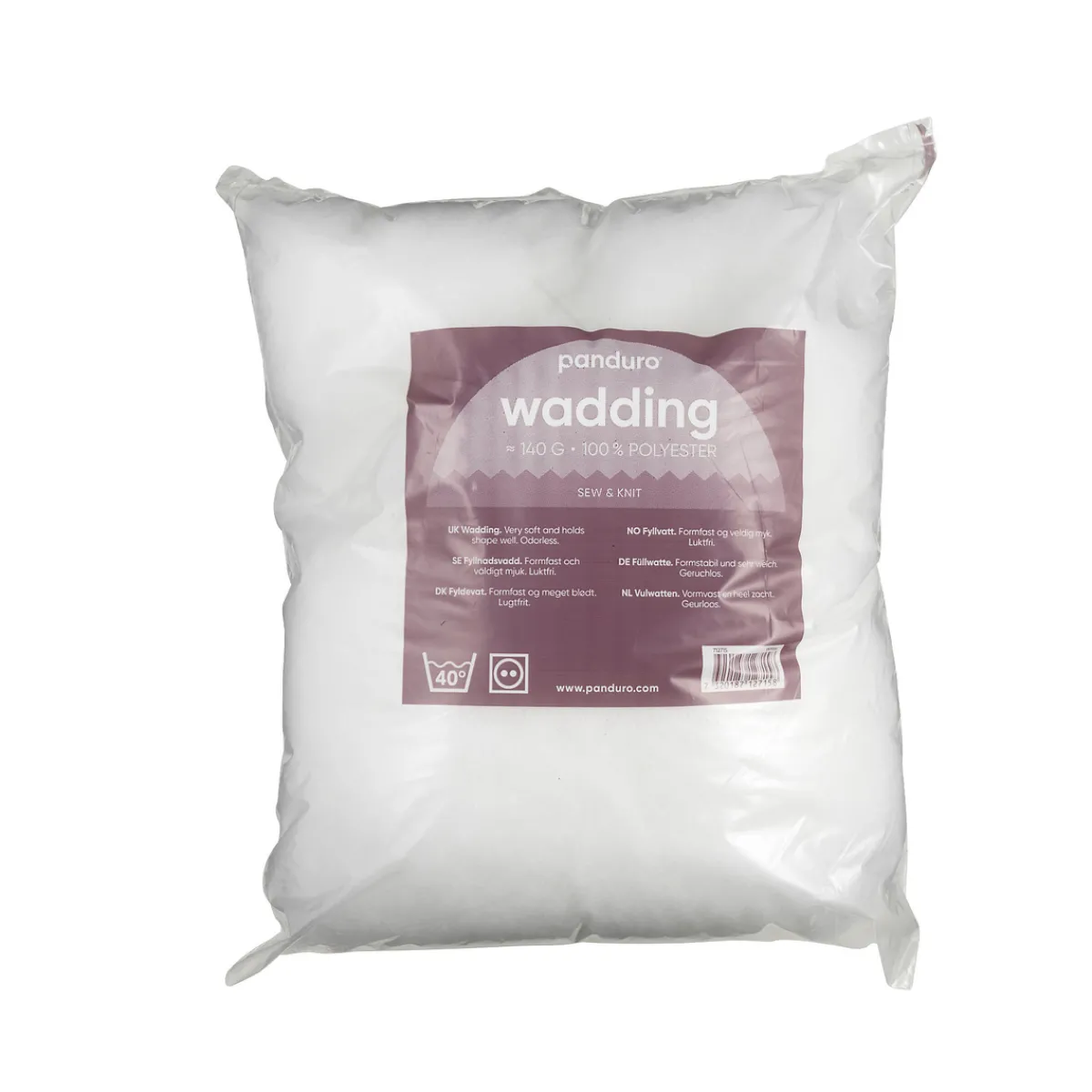 Panduro Hobby Fyllnadsvadd ca 140 g vit | Fyllnadsmaterial