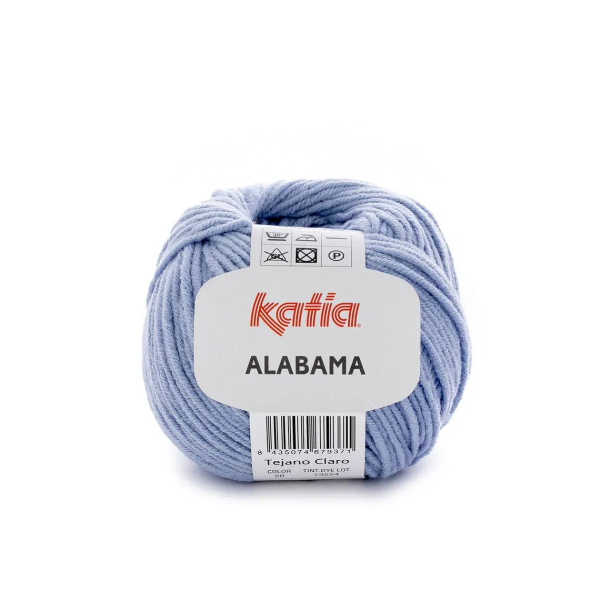 Katia Garn Alabama 50g ljusblå | Bomullsgarn