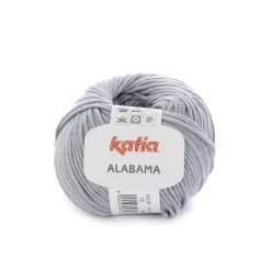 Katia Garn Alabama 50g mörkgrå | Bomullsgarn