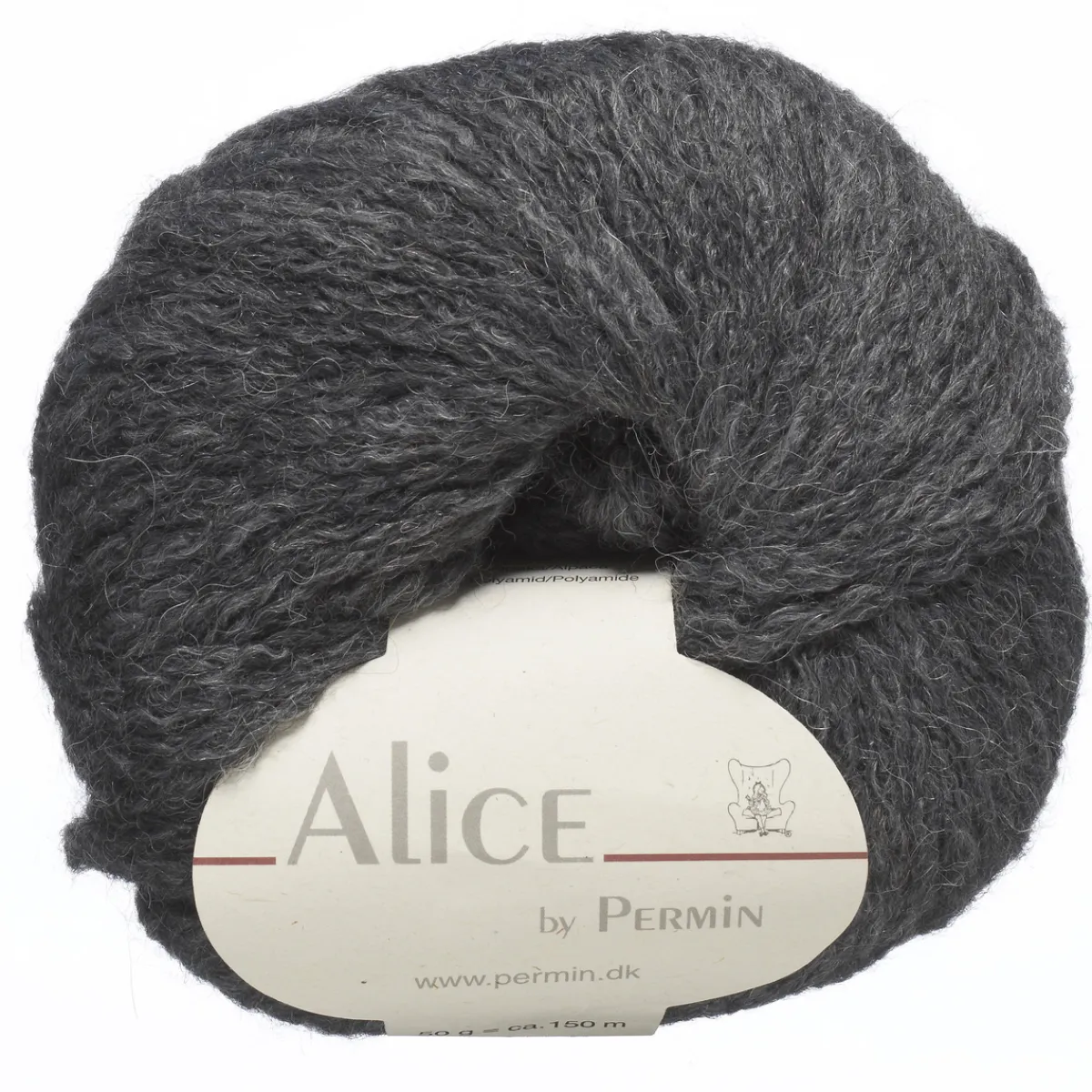 Yarn By Permin Garn Alice 50g mellangrå