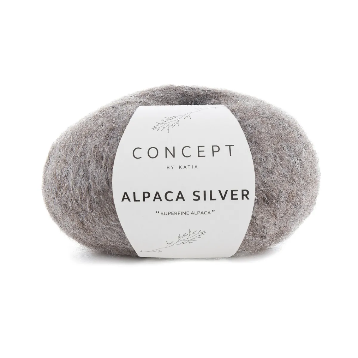 Katia Garn Alpaca silver 25g brun | Blandgarner