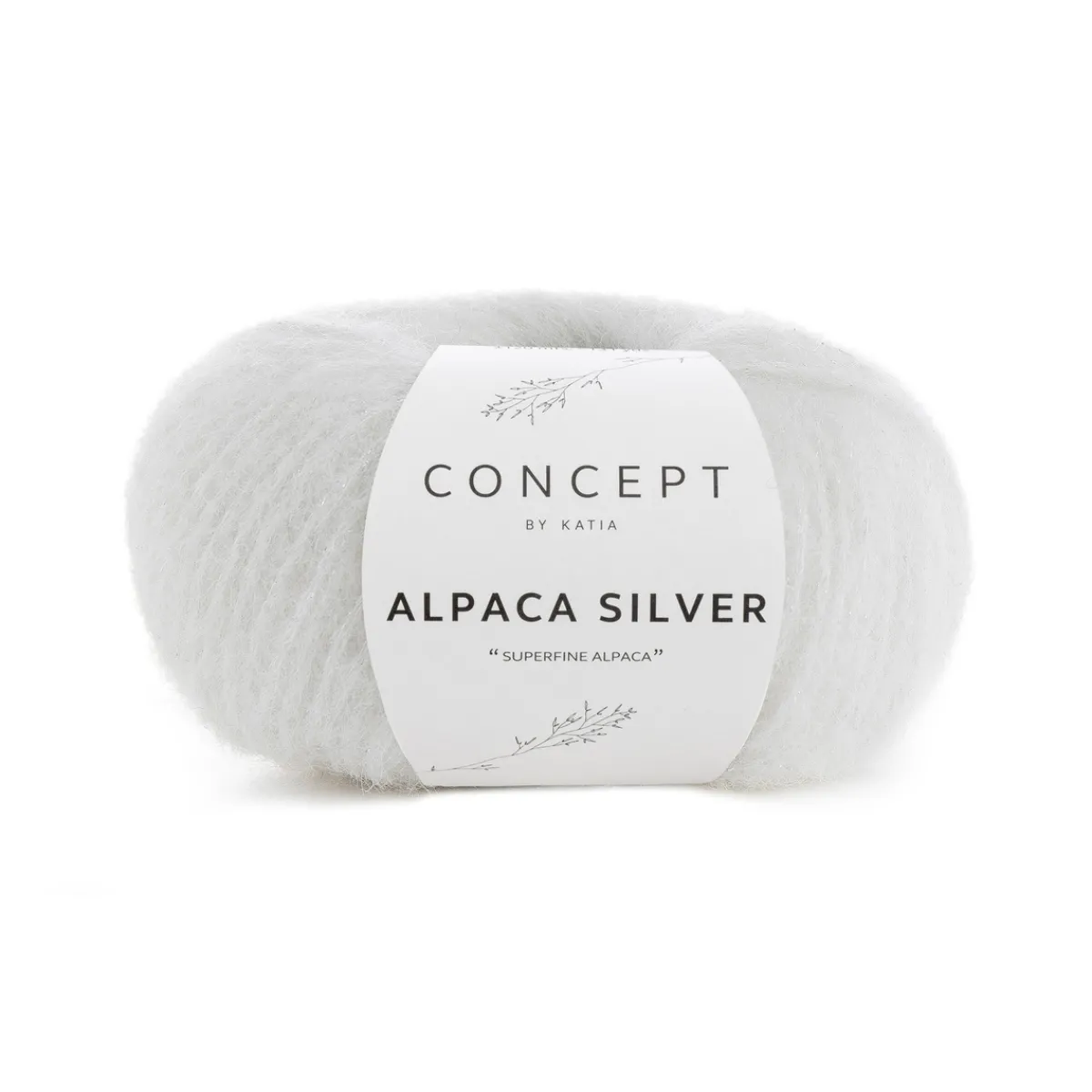 Katia Garn Alpaca silver 25g vit
