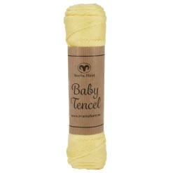 Svarta Fåret Garn Baby Tencel 50g ljusgul