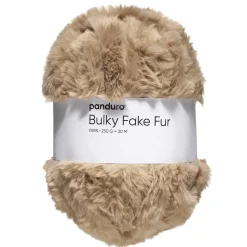 Panduro Yarn Garn Bulky Faux Fur 250g beige