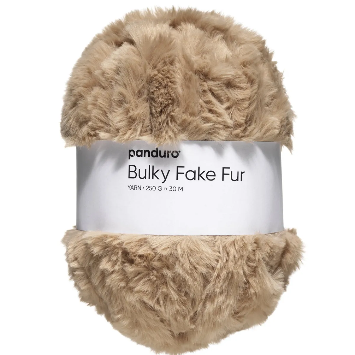 Panduro Yarn Garn Bulky Faux Fur 250g beige