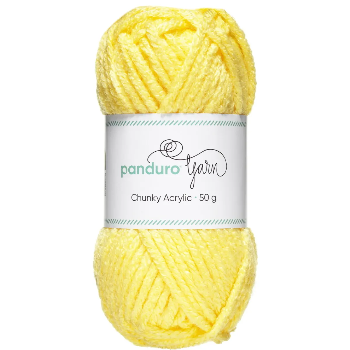 Panduro Yarn Garn Chunky Acrylic 50g ljusgul | Akrylgarn