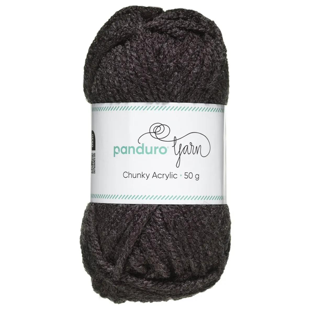 Panduro Yarn Garn Chunky Acrylic 50g mörkgrå
