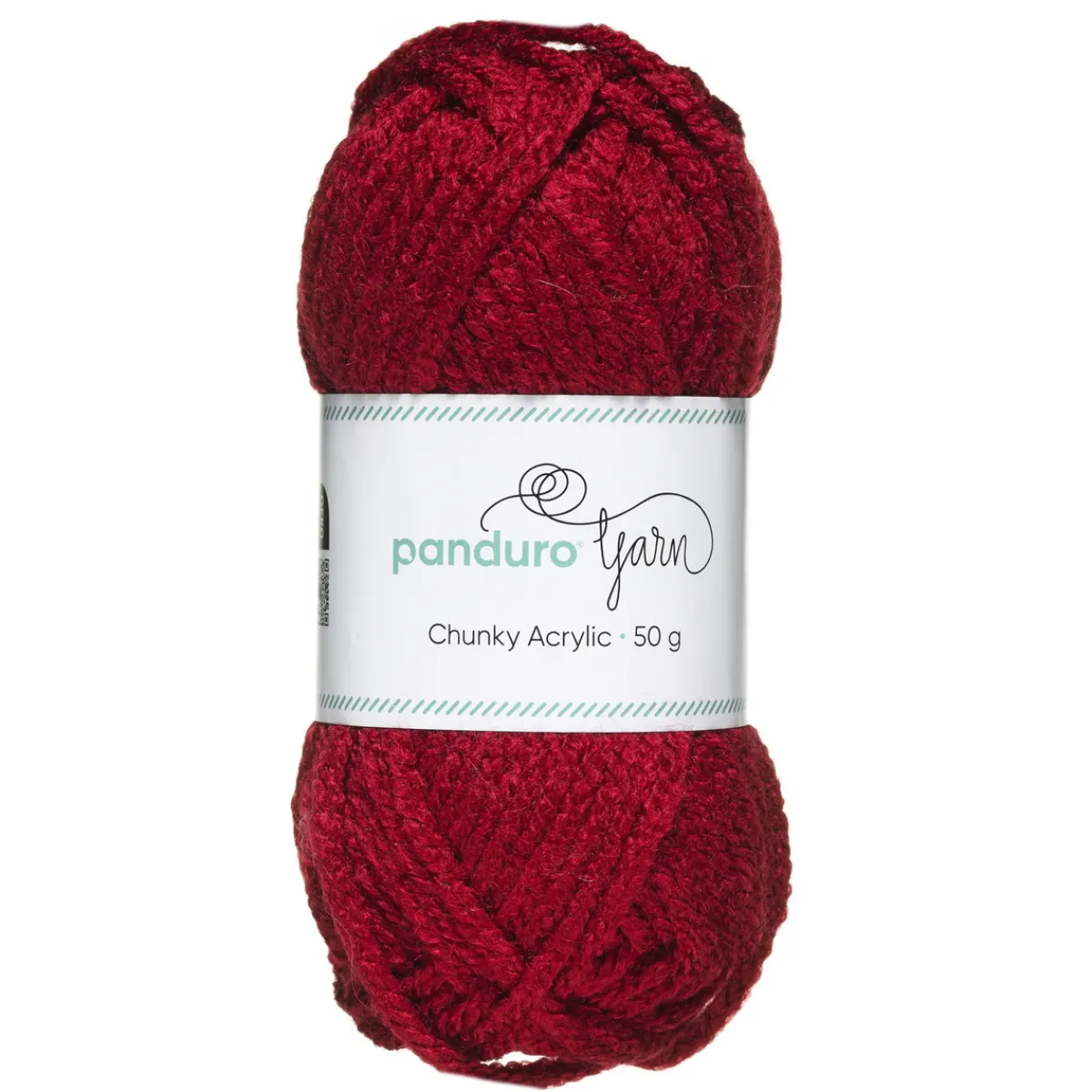 Panduro Yarn Garn Chunky Acrylic 50g mörkröd | Akrylgarn