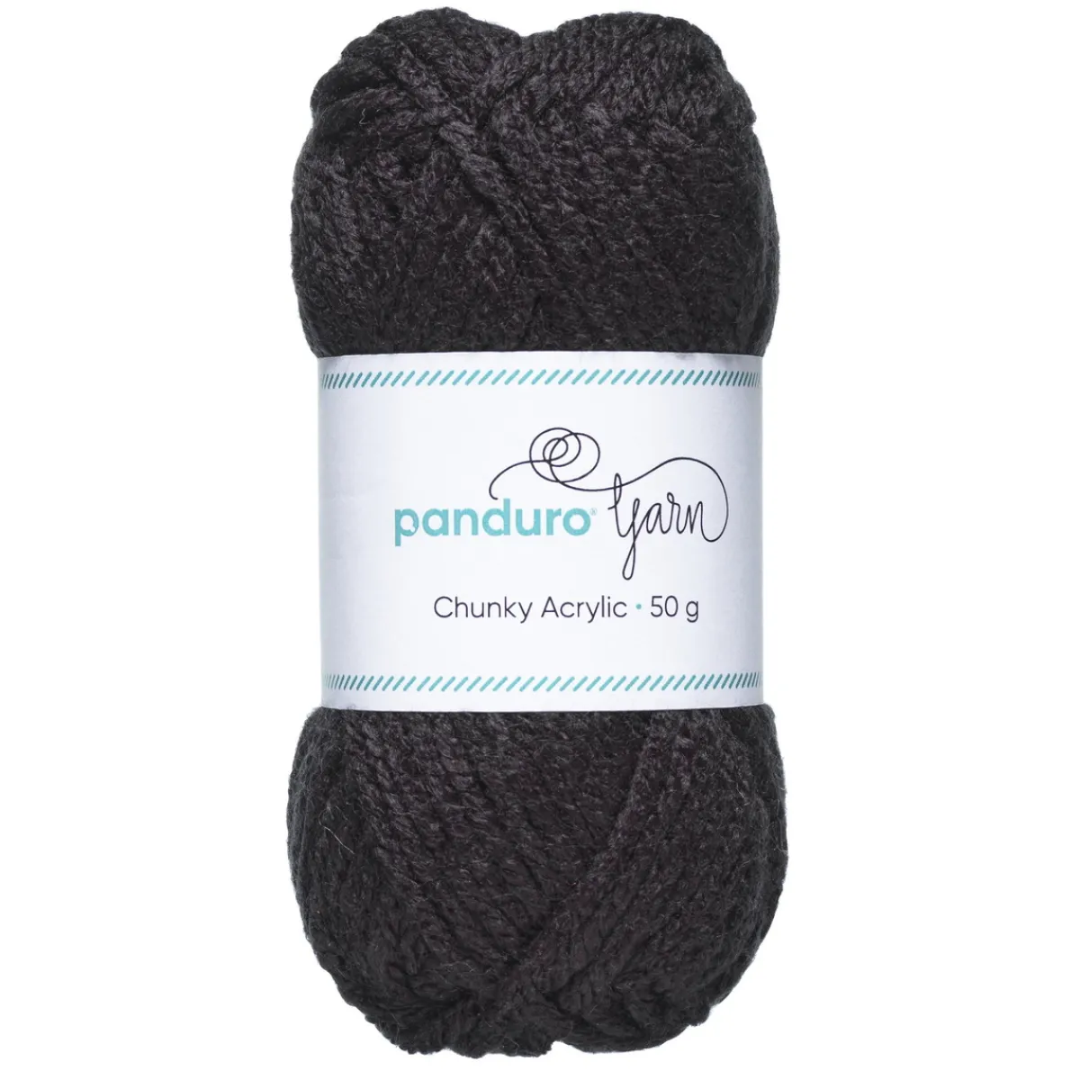 Panduro Yarn Garn Chunky Acrylic 50g svart | Akrylgarn