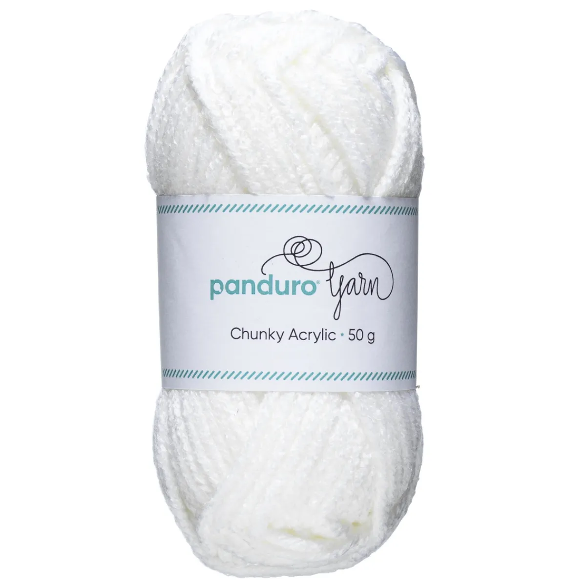 Panduro Yarn Garn Chunky Acrylic 50g vit | Akrylgarn