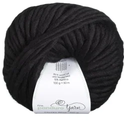 Panduro Yarn Garn Chunky Wool 100g svart | Ullgarn