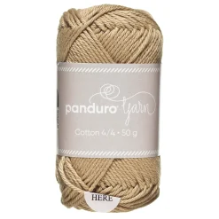 Panduro Yarn Garn Cotton 4/4 50g beige | Bomullsgarn