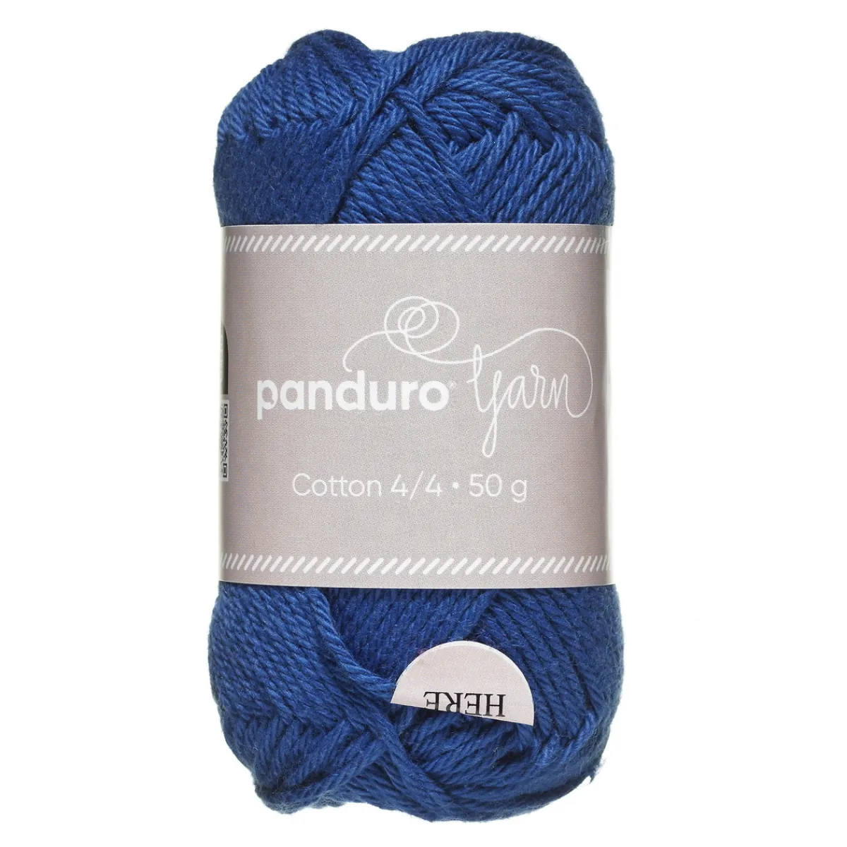 Panduro Yarn Garn Cotton 4/4 50g blå