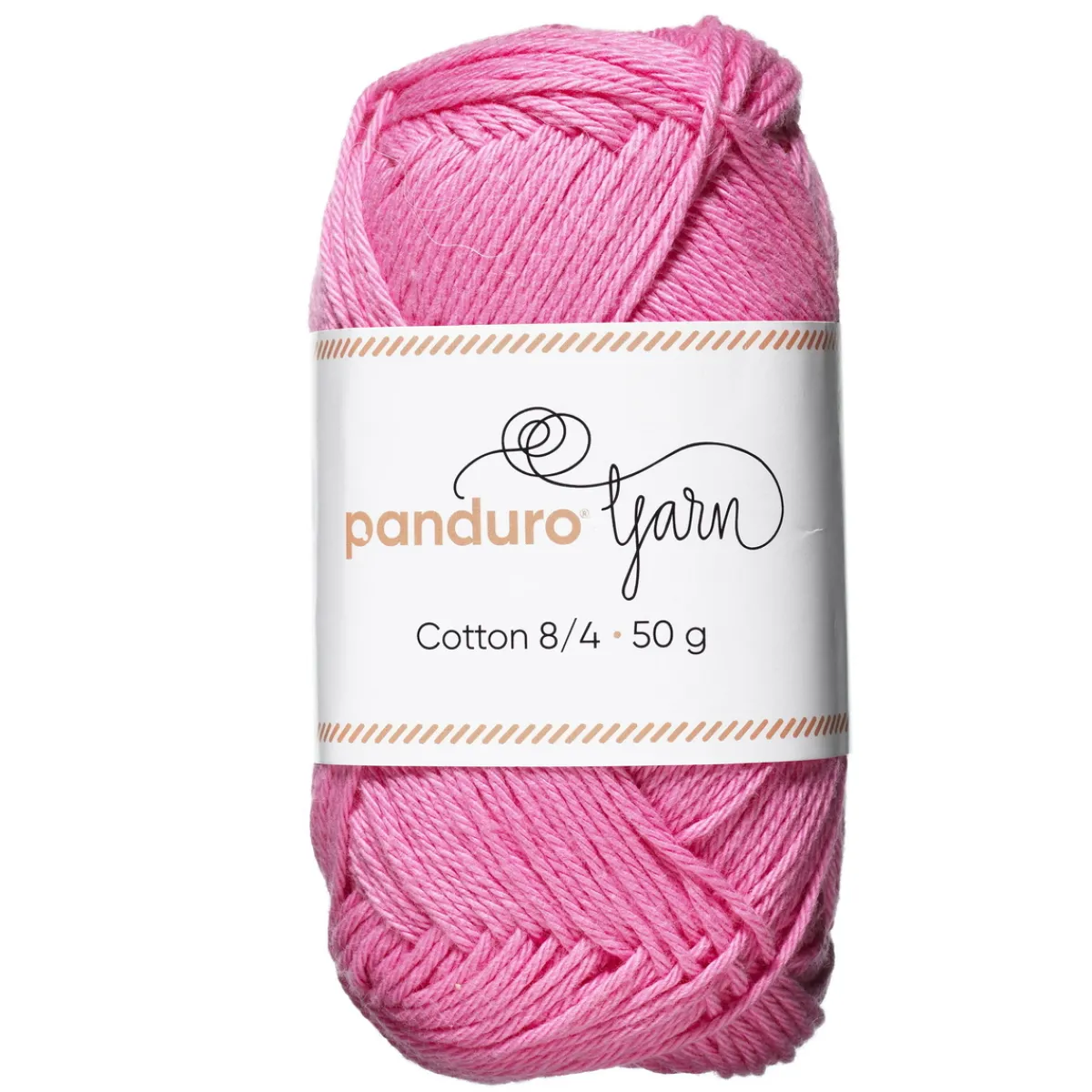 Panduro Yarn Garn Cotton 8/4 50g bubbelrosa