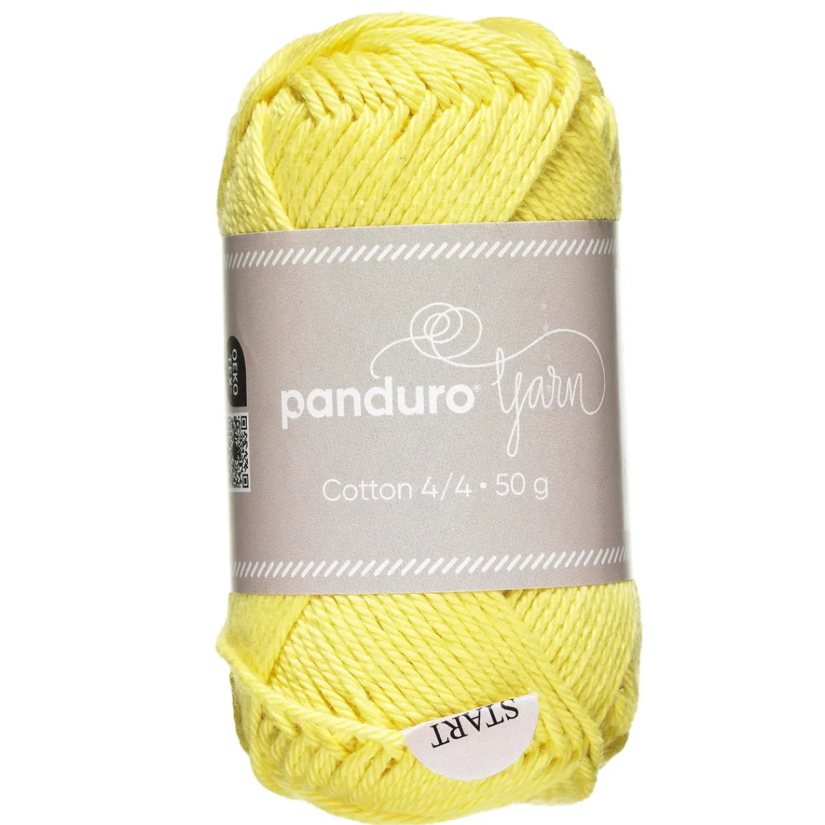 Panduro Yarn Garn Cotton 4/4 50g gul