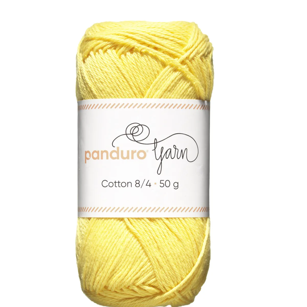 Panduro Yarn Garn Cotton 8/4 50g gul