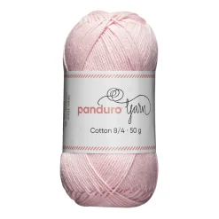 Panduro Yarn Garn Cotton 8/4 50g ljusrosa