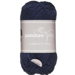 Panduro Yarn Garn Cotton 4/4 50g marinblå | Bomullsgarn