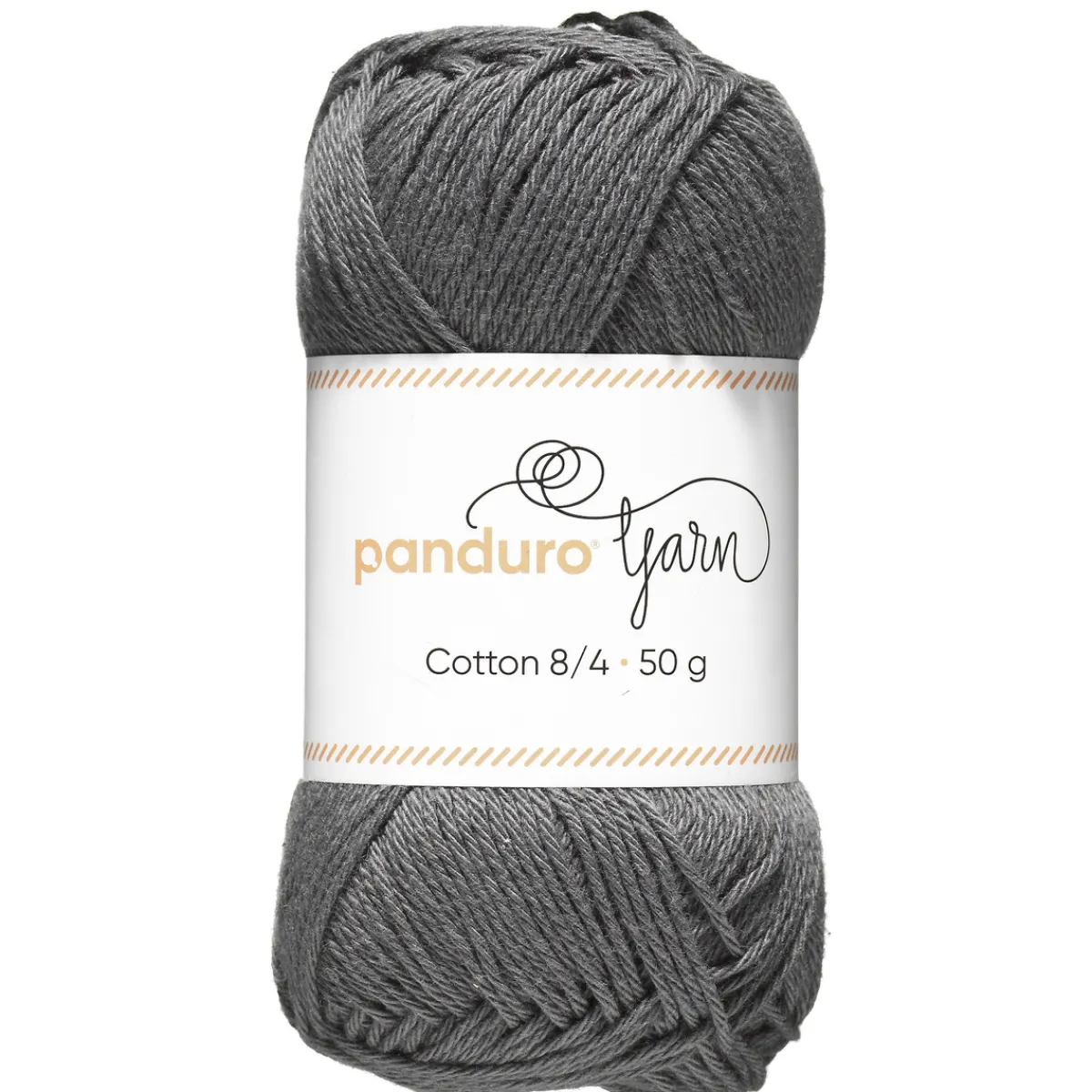 Panduro Yarn Garn Cotton 8/4 50g mörkgrå | Bomullsgarn