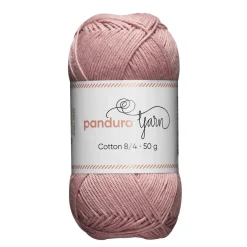 Panduro Yarn Garn Cotton 8/4 50g puderrosa