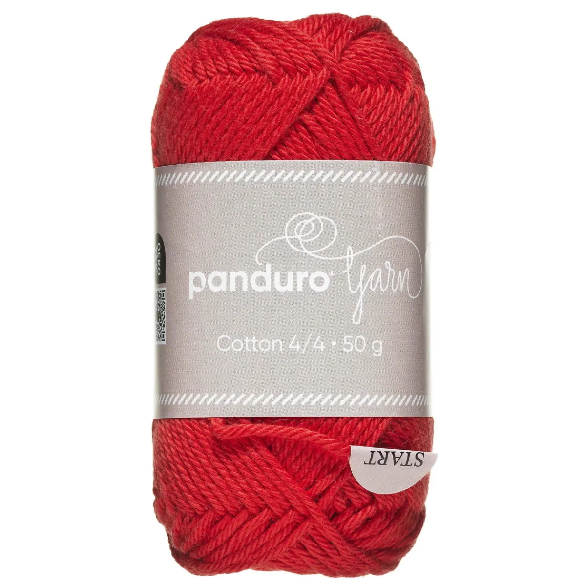 Panduro Yarn Garn Cotton 4/4 50g röd