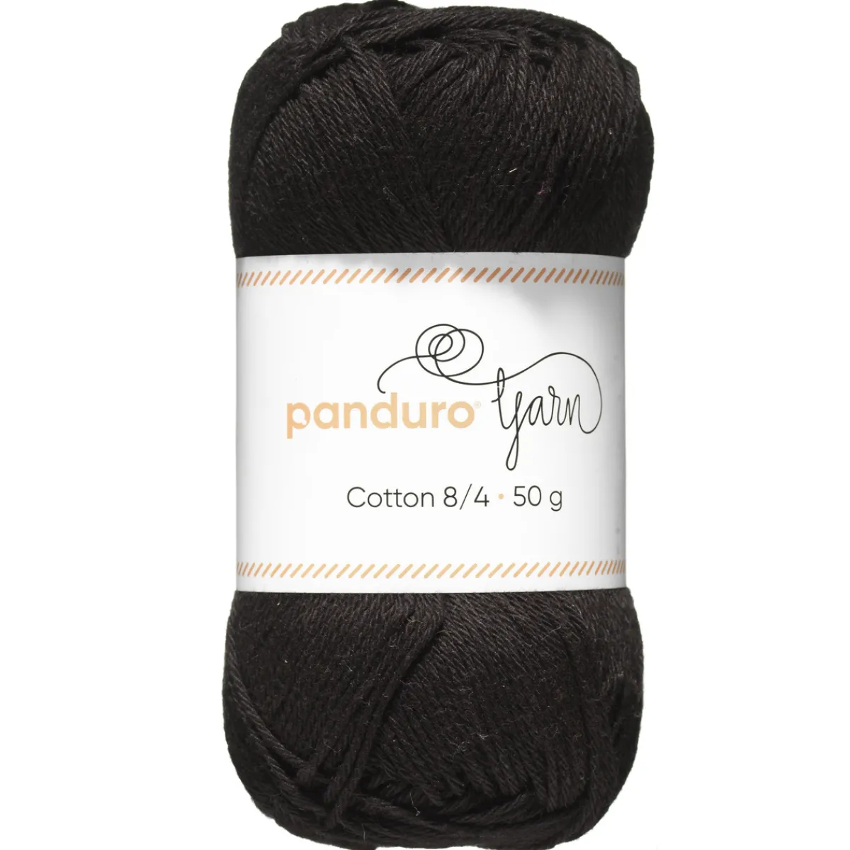 Panduro Yarn Garn Cotton 8/4 50g svart | Bomullsgarn