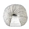 Katia Garn Cotton Merino 50g ljusgrå 106 | Blandgarner