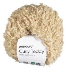 Panduro Yarn Garn Curly Teddy 50g beige