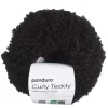 Panduro Yarn Garn Curly Teddy 50g svart | Akrylgarn
