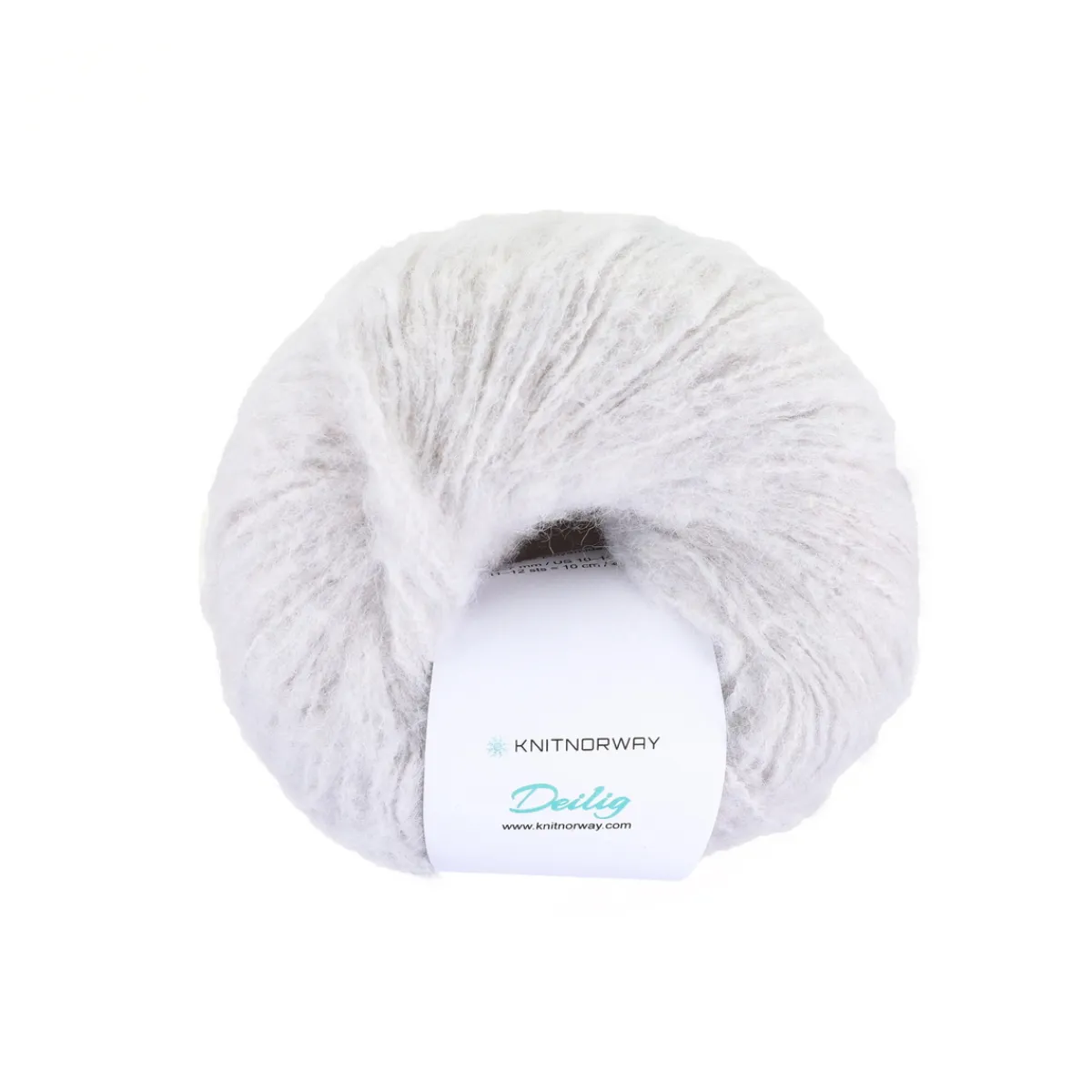 Knit Norway Garn Deilig 50g light grey – colour 1907 | Ullgarn