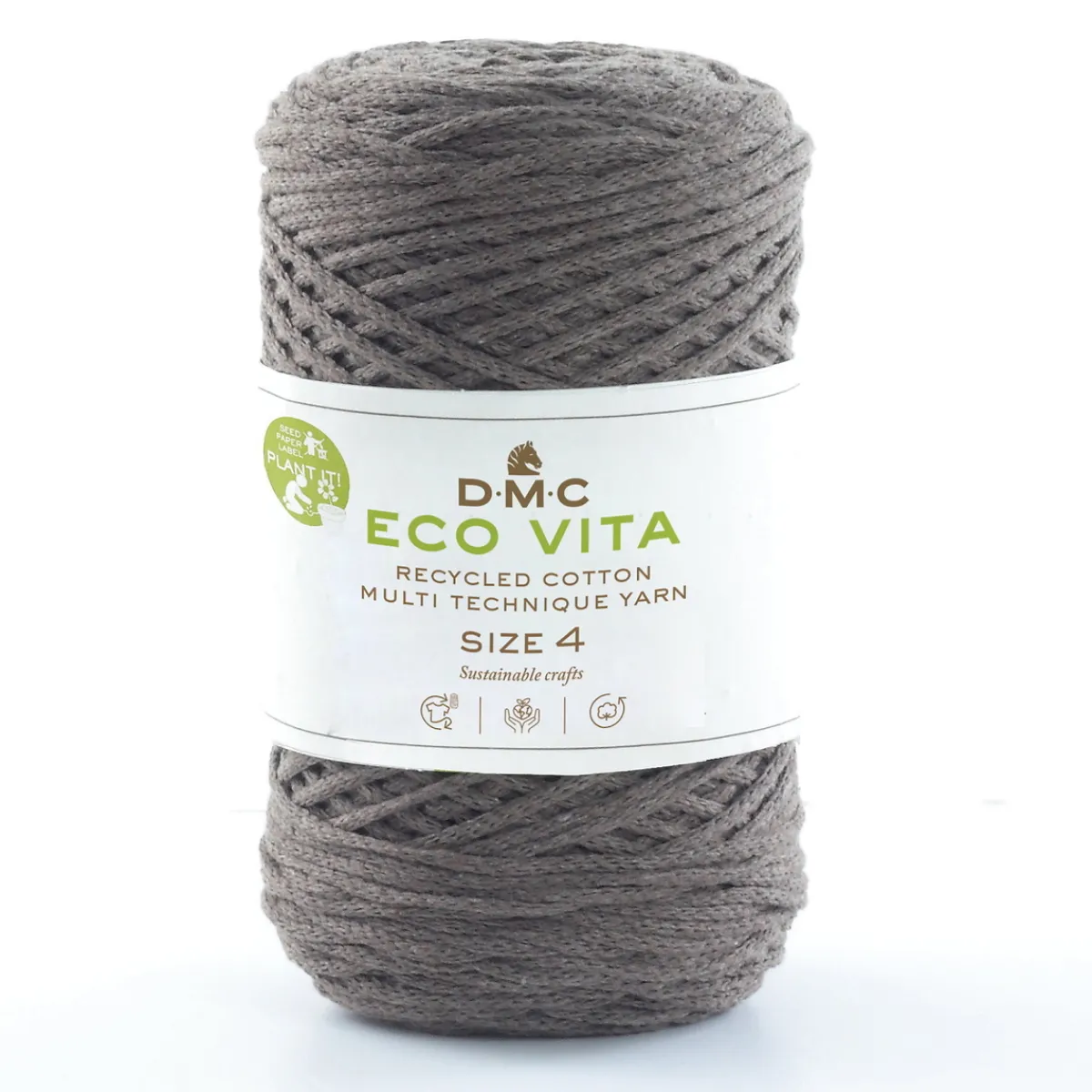 DMC Garn Eco Vita 4 250g – brun 112