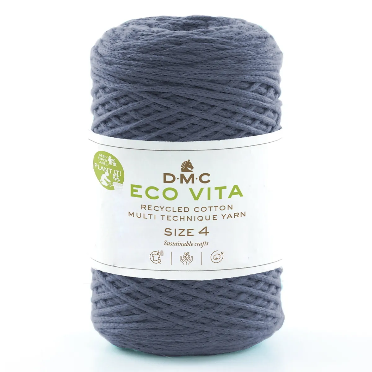 DMC Garn Eco Vita 4 250g – jeansblå 077 | Bomullsgarn
