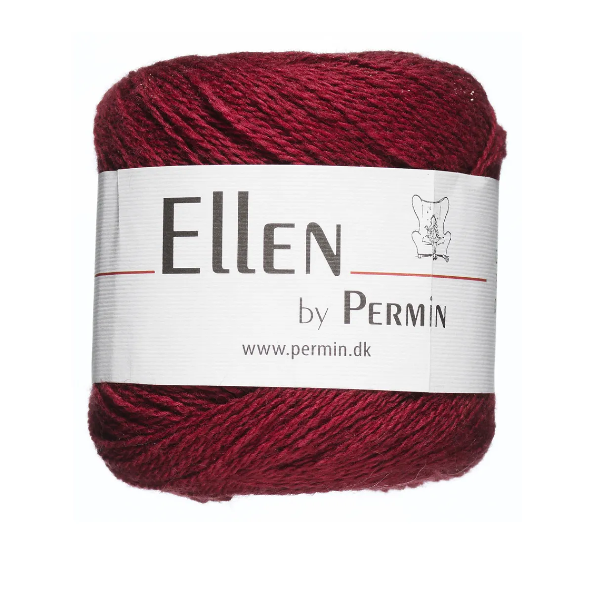 Yarn By Permin Garn Ellen 50g röd