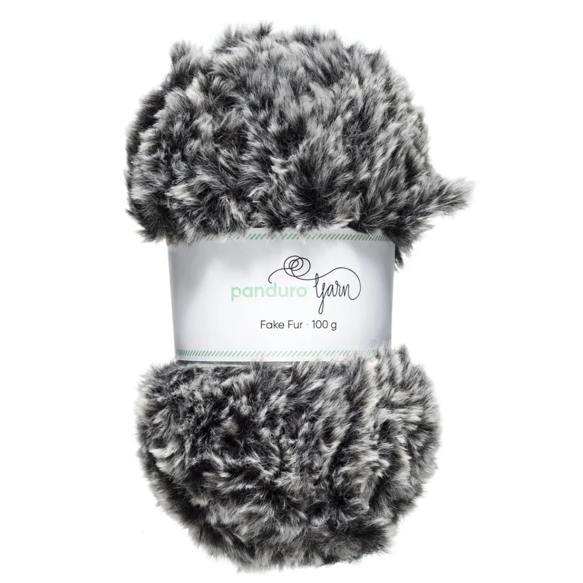 Panduro Yarn Garn Faux Fur gråmelerad 100g | Akrylgarn
