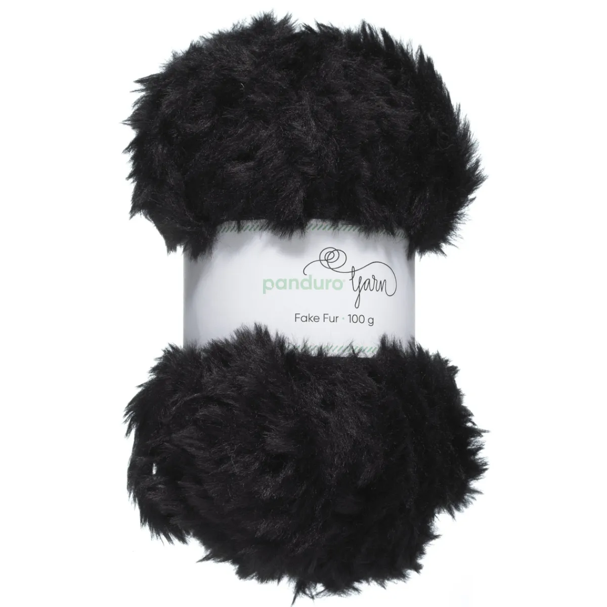 Panduro Yarn Garn Faux Fur svart 100g | Akrylgarn