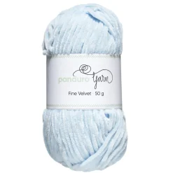 Panduro Yarn Garn Fine Velvet 50g ljusblå – sammetslent och himmelskt mjukt garn | Akrylgarn