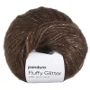 Panduro Yarn Garn Fluffy Glitter 50g brun