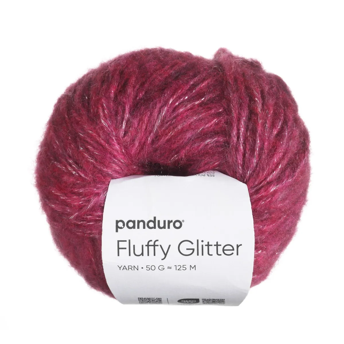 Panduro Yarn Garn Fluffy Glitter 50g hallon