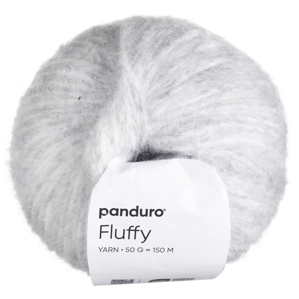 Panduro Yarn Garn Fluffy 50g ljusgrå | Akrylgarn