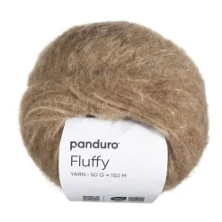 Panduro Yarn Garn Fluffy 50g mörkbeige
